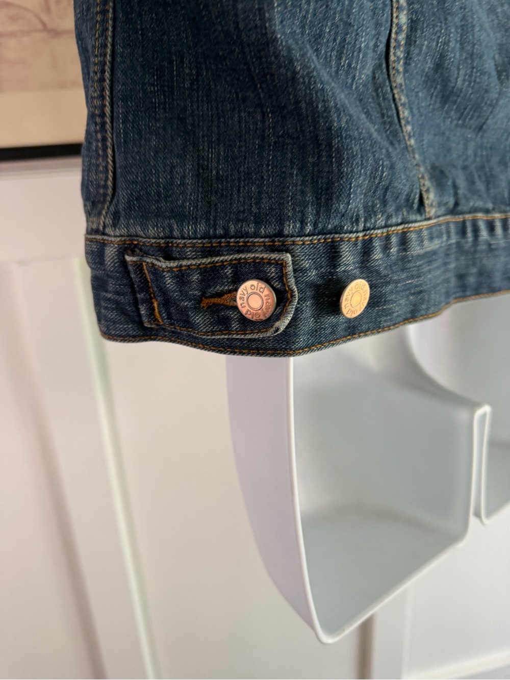 Old Navy Classic Dark Denim Jacket Lg k514 - Picture 5 of 8
